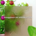 4mm 5mm 6mm Bronze patterned glass-