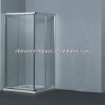 10mm Sliding flat shower door glass-Folding flat shower door glass