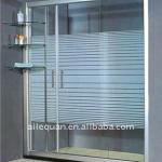 (11) 2013 aluminium frame tempered glass sliding shower door-11