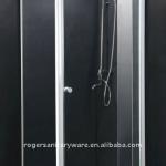 Aluminum White Frame Adjustable Glass Door Shower Enclosure