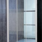 Simple tempered glass shower door/ portable shower screen G372 with Aluminum frame-G372