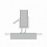 Water seals for shower door-WSB