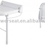 wall-mount folding shower chair with legs-H