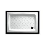 Ceramic Althea Rect 70cm x 85cm Bathroom Shower Tray with Design Box