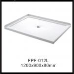 rectangle pan base shower pan with flange