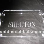 Elegant acrylic/plasitc rectangle bultler serving tray