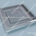 Cheap grey granite G603 square shower tray with mosaic anti-slip surface-grey granite shower base