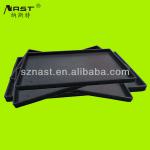 Small ABS Plastic Black Rectangular Tray for Guest Room
