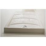 GSG Ecoscape 140cm x 80cm Fire Clay Shower Tray with Bath Design Box-