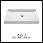 pan with flange rectangle base acrylic color shower tray
