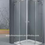 Rectangular shower screen with sliding door-KM52