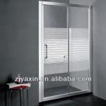 Bathroom Aluminium Profile Sliding Glass Shower Screen-JB626