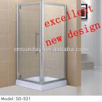 high quality european style aluminium frame shower cabin with CE ROHS-SD521