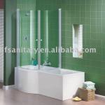 oval shower screen(bath screen)-H-87C18