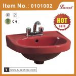 17&quot; Lavatory Basin Red color price-0101002