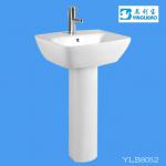 YLB8052 Sanitaryware china freestanding wash basin ceramic pedestal basin-YLB8052