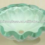 Clear color washroom Crystal Tempered Glass Basin-ZT-FG282