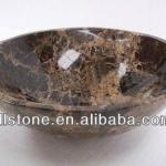 Turkish Dark Emperador Brown Marble Sink Washbasin-DL-DE-Sink