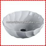 Simple antique custom handpainted ceramic bathroom sink-OEM01060