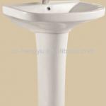 Two-Piece Pedestal Basin/ Single Hole Ceramic Wash Sink-P-2093