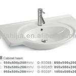 G8008 Sanitary ware ceramic basin for cabinet-G-8008