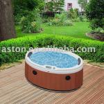 ETL Lovely oval white acrylic family spa bath tub pool-A631