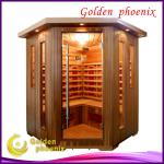 2013 New Red Cedar Far Infrared Sauna Room With Ceramic Heater-K-G3TCV(red)