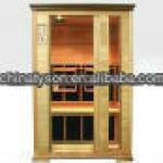 wooden far infrared sauna room-