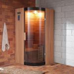 Sauna FS-100CH 1000*1000*1900 fit with sauna stove, infrared sauna, Mica heater-FS-100CH