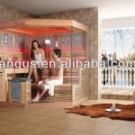 Deluxe corner sauna room (steam sauna,full glass wall) YH-1242-YH-1242