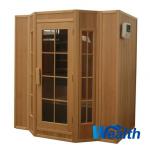 hemlock traditional sauna room with stove WES-TD401-WES-TD401