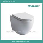 European Standard UF Soft Closing Seat Nano Ceramic Wall Hung Toilet-HJ-5217