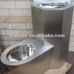 jail use stainless steel wall mounted left /right side prison facility sink /baisn and sanitary /toilet vase combined set-JS-A128