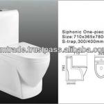 Floor Mounted Dual Flushing Siphonic One-Piece Water Closet-GMT