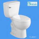 YLB670 Toilet New design wc toilet Siphonic china ceramic cheap two piece toilet-YLB670