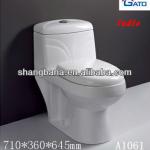 push botton flush Washdown cheap one piece toilet design A1061-A1061