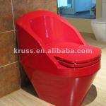 KT-3027 red acrylic colored toilet-KT-3027