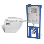 wall hung toilet and tank ,wall connected ceramic toilet, S-trap toilet-ML-509C1