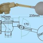 2 1/2 &quot; ball valve (flush valve)