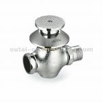Brass push button toilet flush valve fittings
