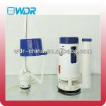 electroplate plastic push button toilets tank fitting