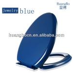 CF019 colorful new design plastic blue soft closed toilet cover seat-CF019