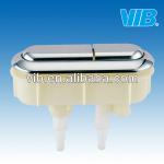 Toilet rectangular push button with chrome-plated for dual flush valve