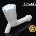 ITALO POLO TYPE ABS BIB COCK TAP FAUCET WHITE COLOR-FS 2807-2 W