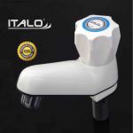 ITALO POLO TYPE ABS PILLAR COCK TAP FAUCET WHITE COLOR-FS 2809-W