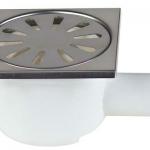 10x10 Floor Siphon with Stainless Steel Strainer 32mm Side Outlet (YP103)