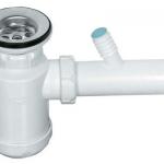 Siphon for Washbasins with Washer Hose 40 mm (YP033)-YP033