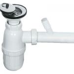 Luxury Siphon for Washbasins with Washer Hose 32 mm (YP028)