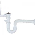Type-S Sink Trap with Overflow Flexible Outlet 40mm (YP051)-YP051