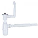 Sink Siphon with Overflow Flexible Outlet 32mm (YP053)